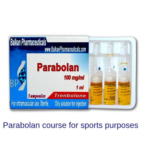 Parabolan course for sports purposes